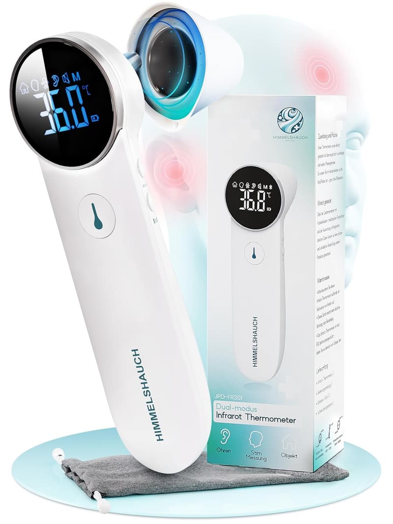 Fieberthermometer 3-in-1 für Ohr und Stirn – Digital und kontaktlos