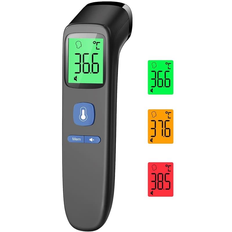 Kontaktloses Digitales Infrarotthermometer für Babys und Erwachsene mit Fieberalarm