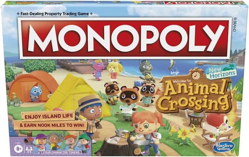 Animal Crossing Monopoly Brettspiel für 2-4 Spieler ab 8 Έτη