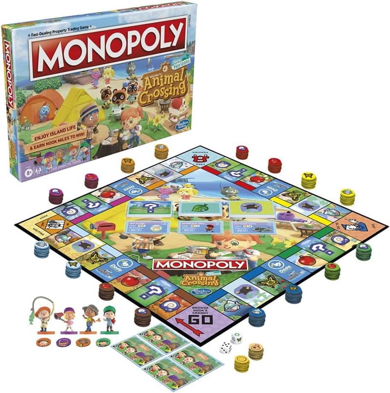 Animal Crossing Monopoly Brettspiel für 2-4 Spieler ab 8 Έτη