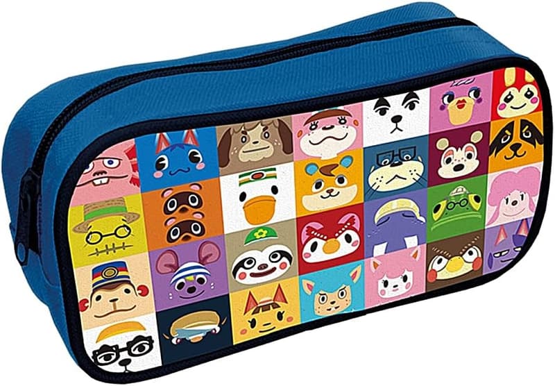 Animal Crossing Federmäppchen mit Zipper im Villager Squares Design