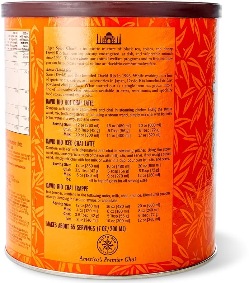 David Rio Chai Tiger Spice, 1814 g, aromatische Teemischung