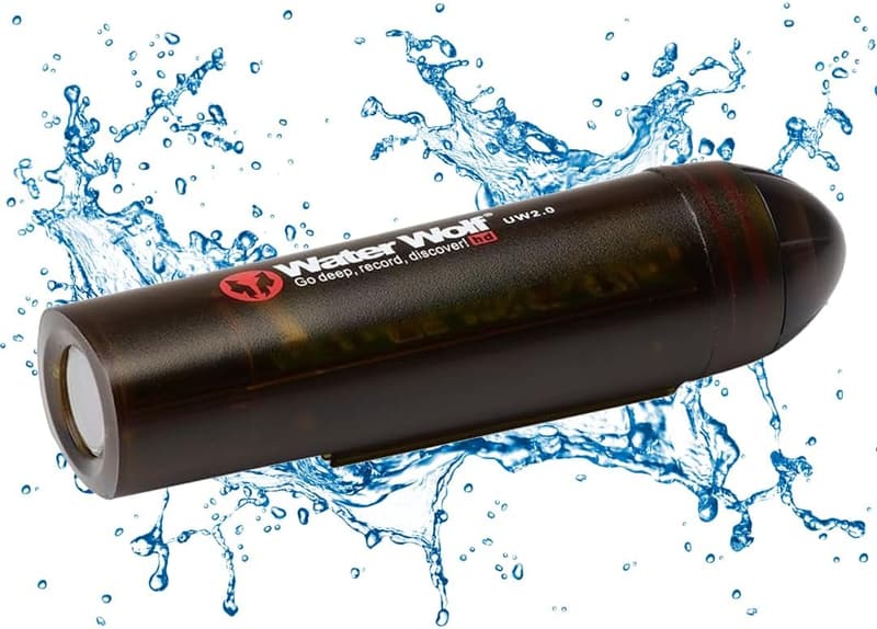 Unterwasser-Action-Kamera zum Angeln - 1080p HD, 100m wasserdicht