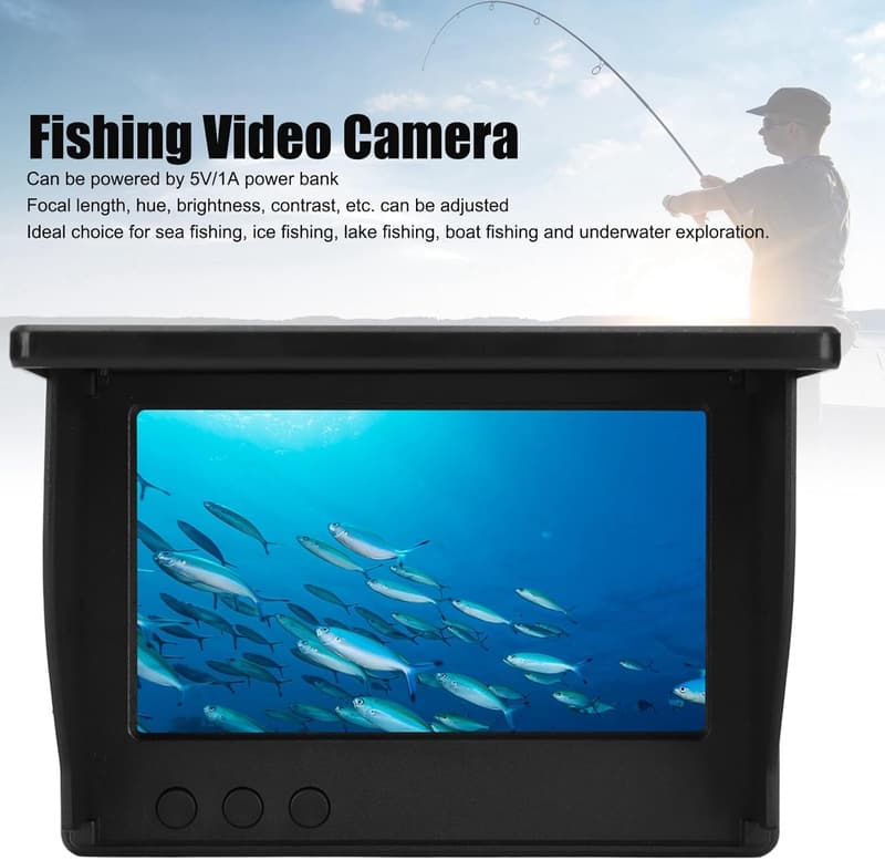 4,3-Zoll IP67 wasserdichte Unterwasser-Angelkamera mit DVR