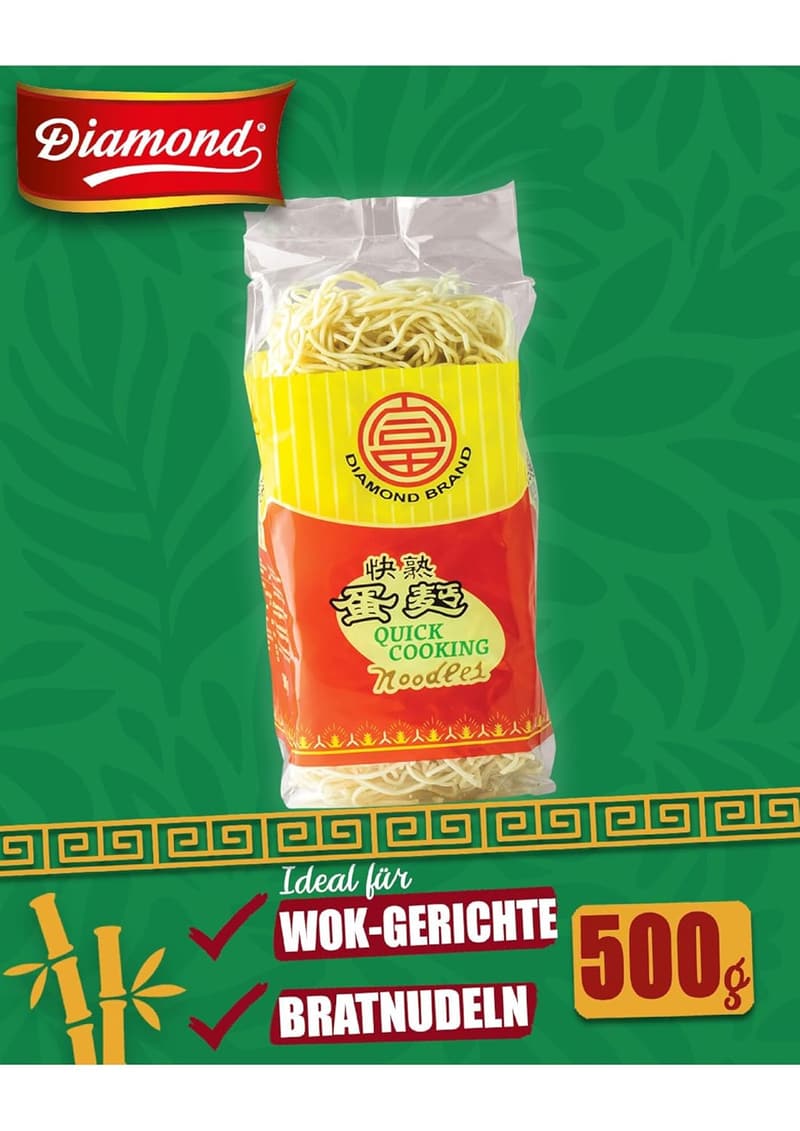 Schnelle Bratnudeln mit Ei aus Weizenmehl - 500 g