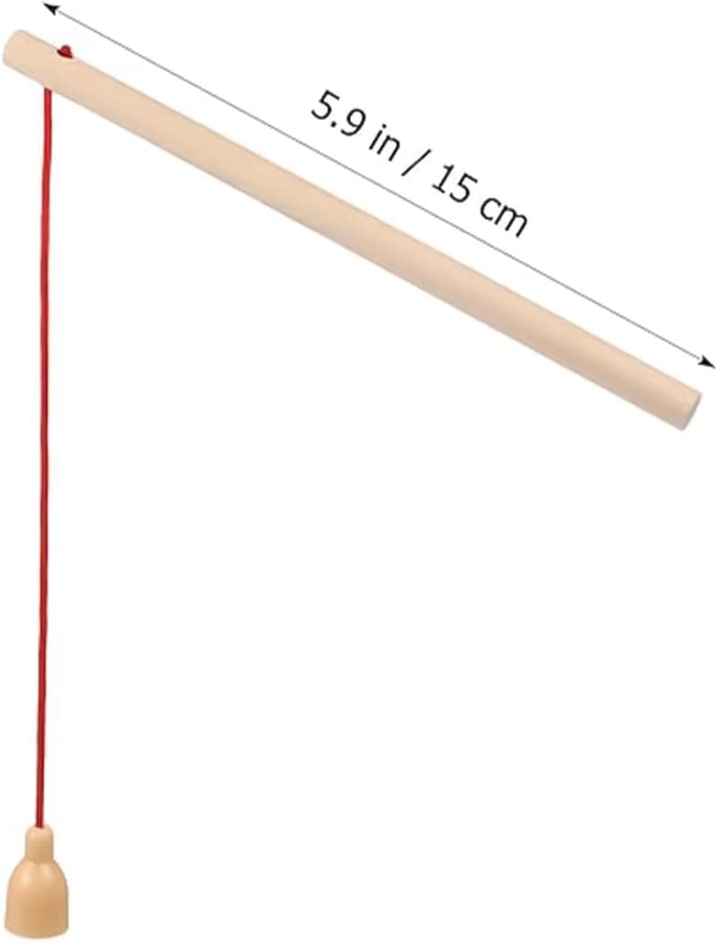Magnetische Holz-Angelrute im 10er-Set