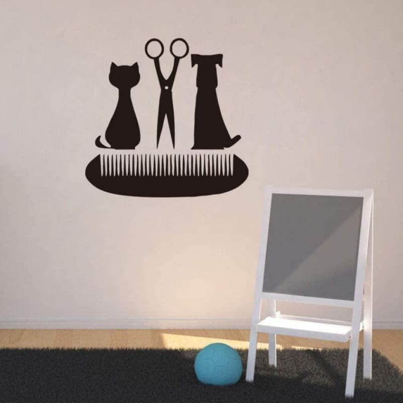Wandaufkleber Angelrute für Fischer – DIY Dekoration 76x57 cm
