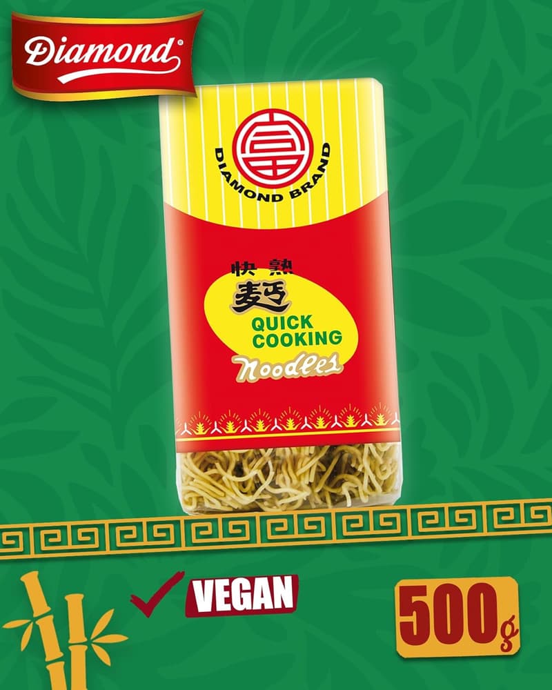 Schnelle Ei-freie Weizennudeln für Bratnudeln & Beilagen - 500 g