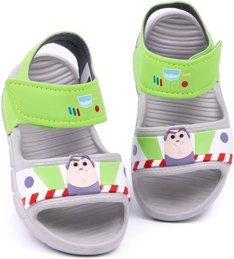 Buzz Lightyear Sandalen für Kinder – grün, unterstützender Gurt, Sommer Schuhe