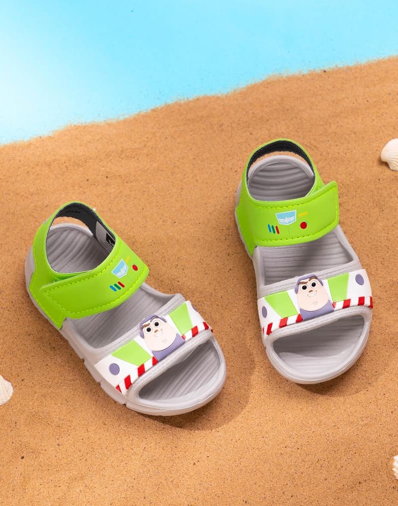 Buzz Lightyear Sandalen für Kinder – grün, unterstützender Gurt, Sommer Schuhe