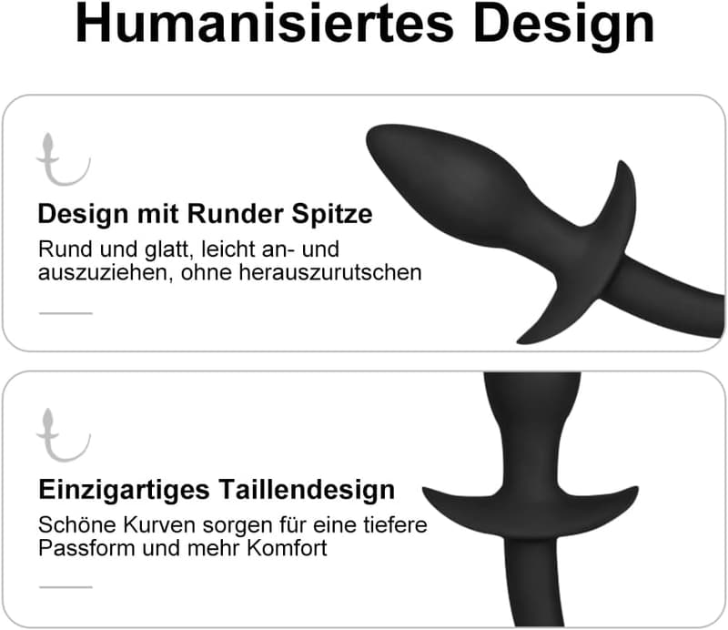 Silikon Analplug mit Schwanz - Rollenspiel Spielzeug für Paare