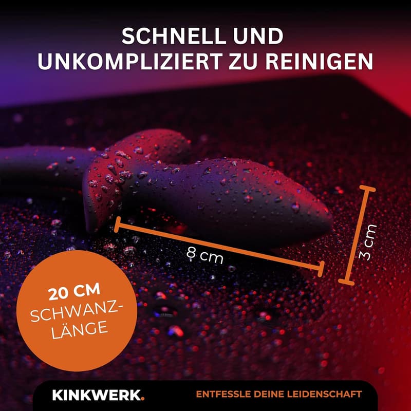 Puppy Play Analplug mit Hundeschwanz-Design, flexibel und komfortabel