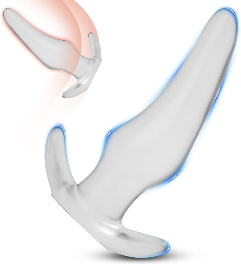 Analplug für Frauen und Männer – Transparent, Größe S