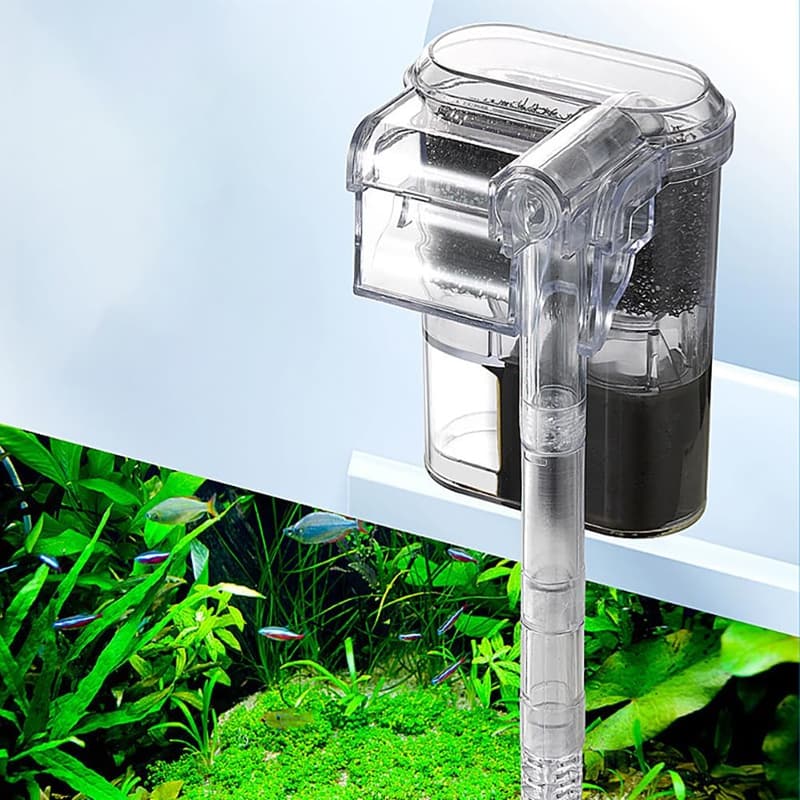 Leiser Mini Aquariumfilter mit USB und einstellbarem Wasserdurchfluss
