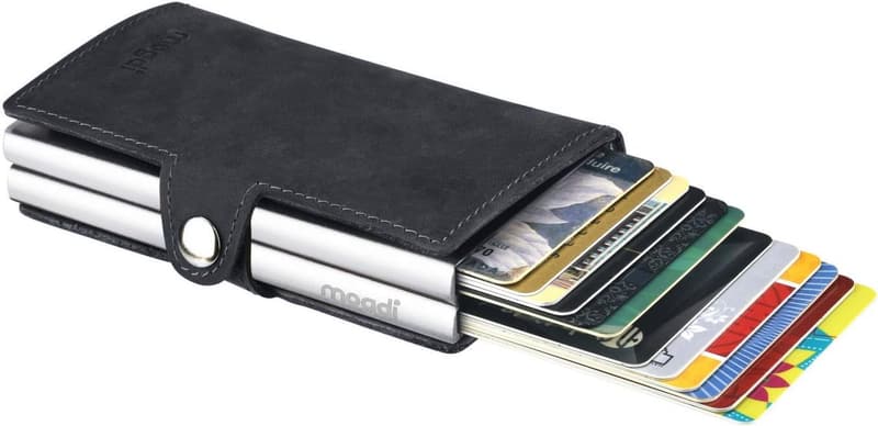 Premium RFID Schutz Herren Portmonee aus feinstem A++ Echtleder