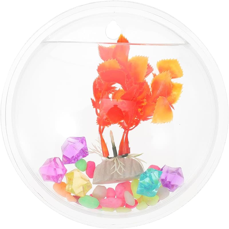 Wandmontiertes Aquarien-Einmachglas aus Acryl für Wasserpflanzen