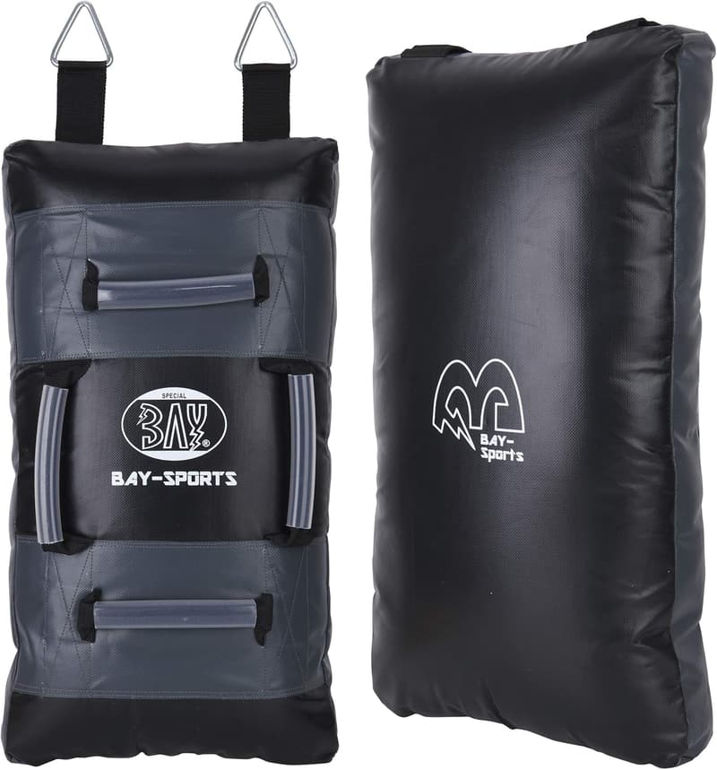 3-in-1 Wandschlagpolster schwarz – Sandsack, Boxsack, Makiwara, 65 cm