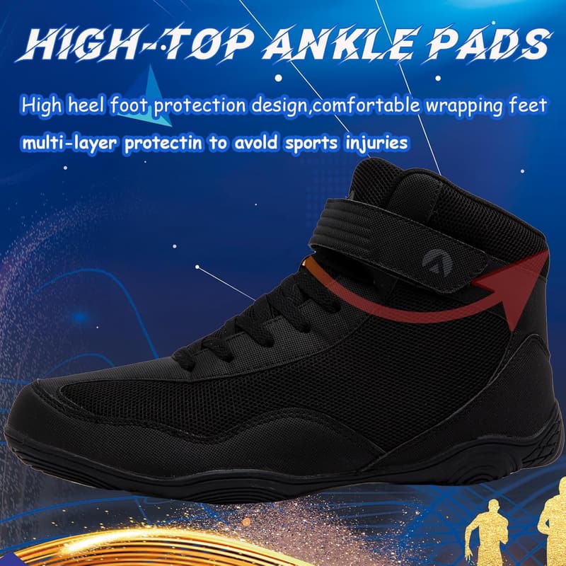 Rutschfeste Ringerschuhe für Herren – Atmungsaktive Kampfsportschuhe