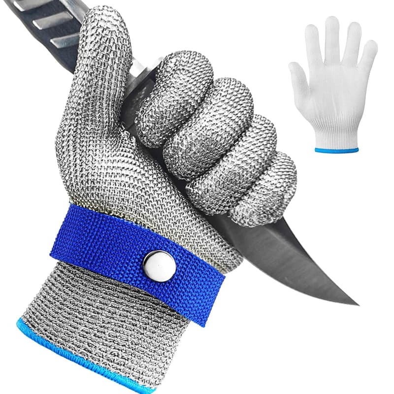 Schnittschutzhandschuhe Level 9 für Küche und Mandolinenarbeit, 10/XL