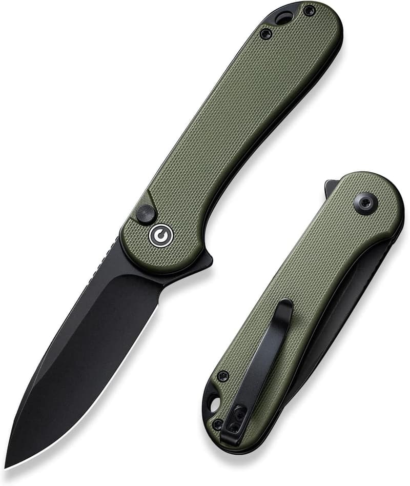 CIVIVI Elementum II Klappmesser mit 7,51 cm Nitro-V-Klinge, grünem Griff