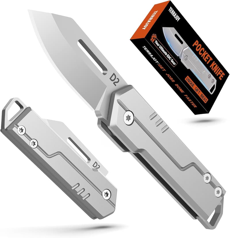 Mini Taschenmesser für Männer – Leichtes EDC Messer für Outdoor-Aktivitäten