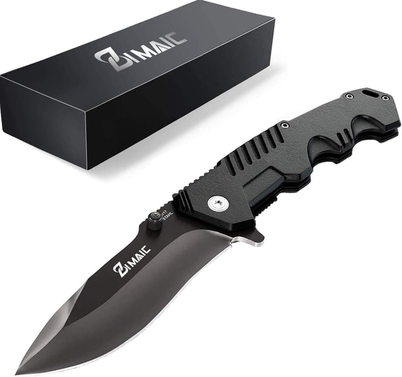 ZIMAIC Einhandmesser aus Edelstahl für Outdoor-Aktivitäten