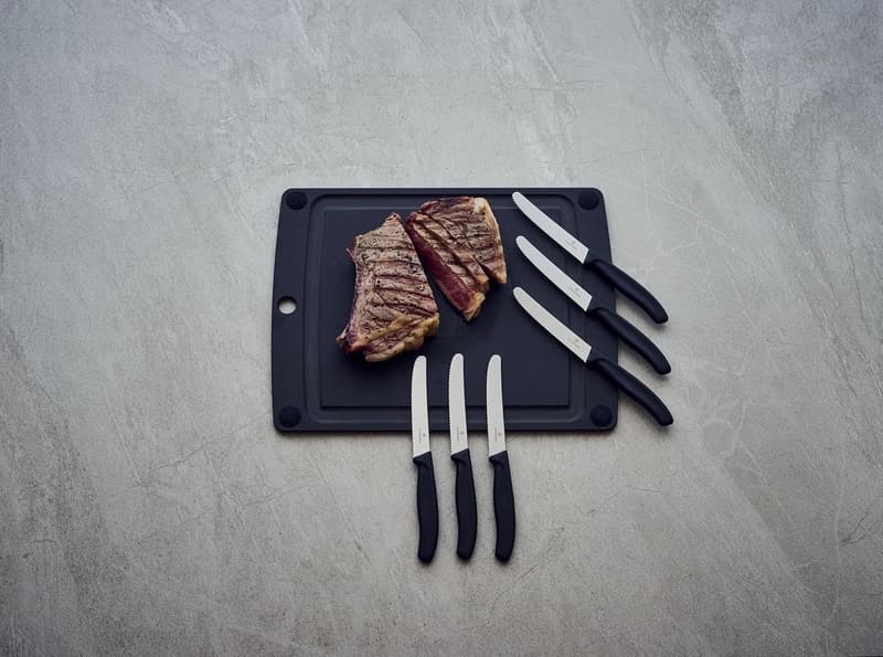 Victorinox Frühstücksmesser Set 6-teilig, 11 cm, rostfreier Stahl, schwarz