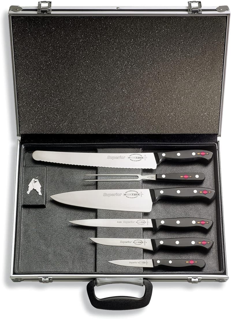 F. DICK Superior Messer-Set mit Magnetkoffer für Profis und Hobbyköche