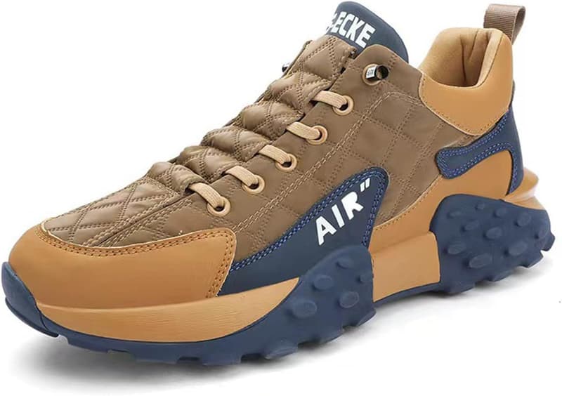 Atmungsaktive Herrensportschuhe mit Luftpolster und elastischem Band
