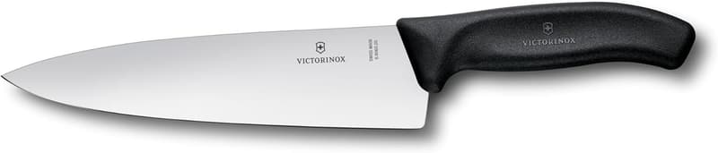 Victorinox Profi Tranchiermesser 20 cm, rostfreier Stahl, schwarzer Griff