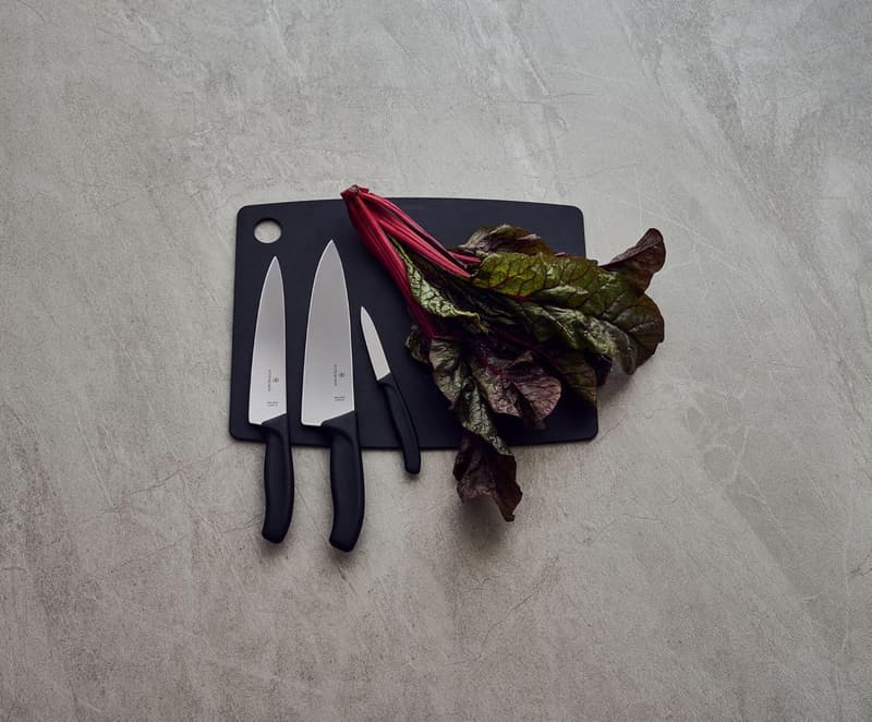Victorinox Profi Tranchiermesser 20 cm, rostfreier Stahl, schwarzer Griff