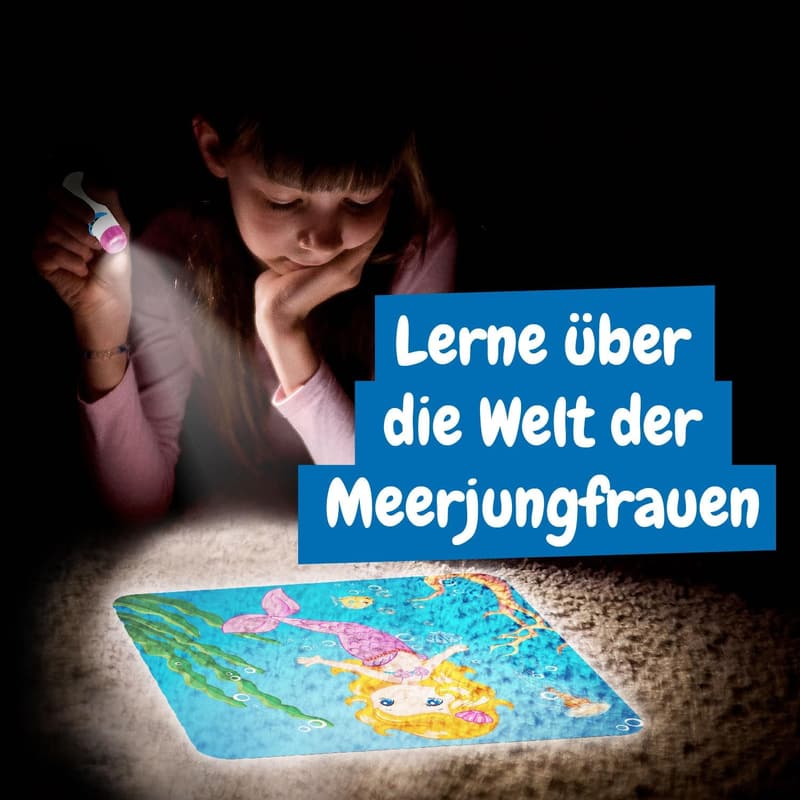Meerjungfrauen-Projektor für Kinder - Lernspielzeug mit 24 Bildern
