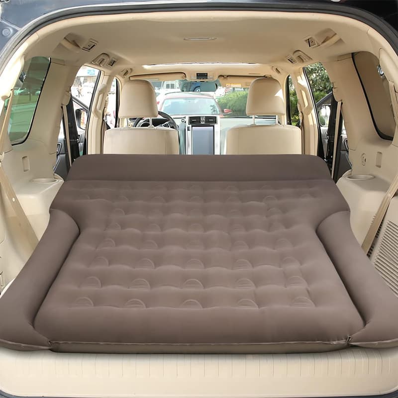 Aufblasbare Auto-Luftmatratze für Reisen und Camping, 180 x 145 cm, Grau