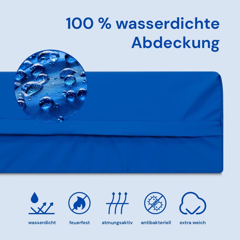 Geriatrische Gelenkmatratze 90x200 cm | 6 cm viskoelastischer Schaumstoff