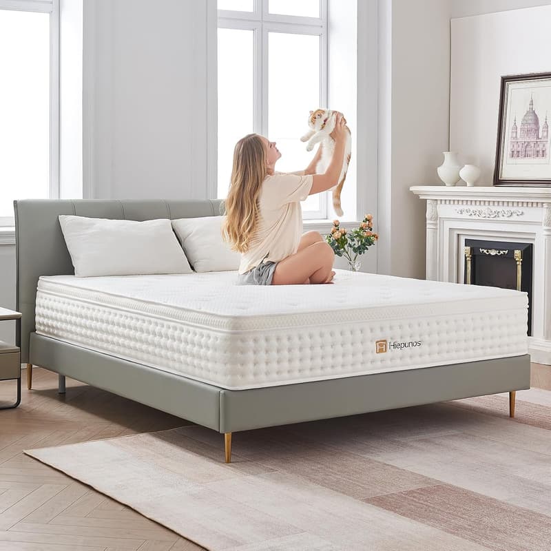 Orthopädische 7-Zonen Taschenfederkernmatratze 90x200 cm mit Memory-Schaum, H3