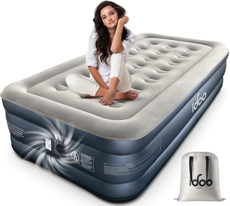 Selbstaufblasende Luftmatratze für 1 Person, 250 kg, 100x190x46 cm