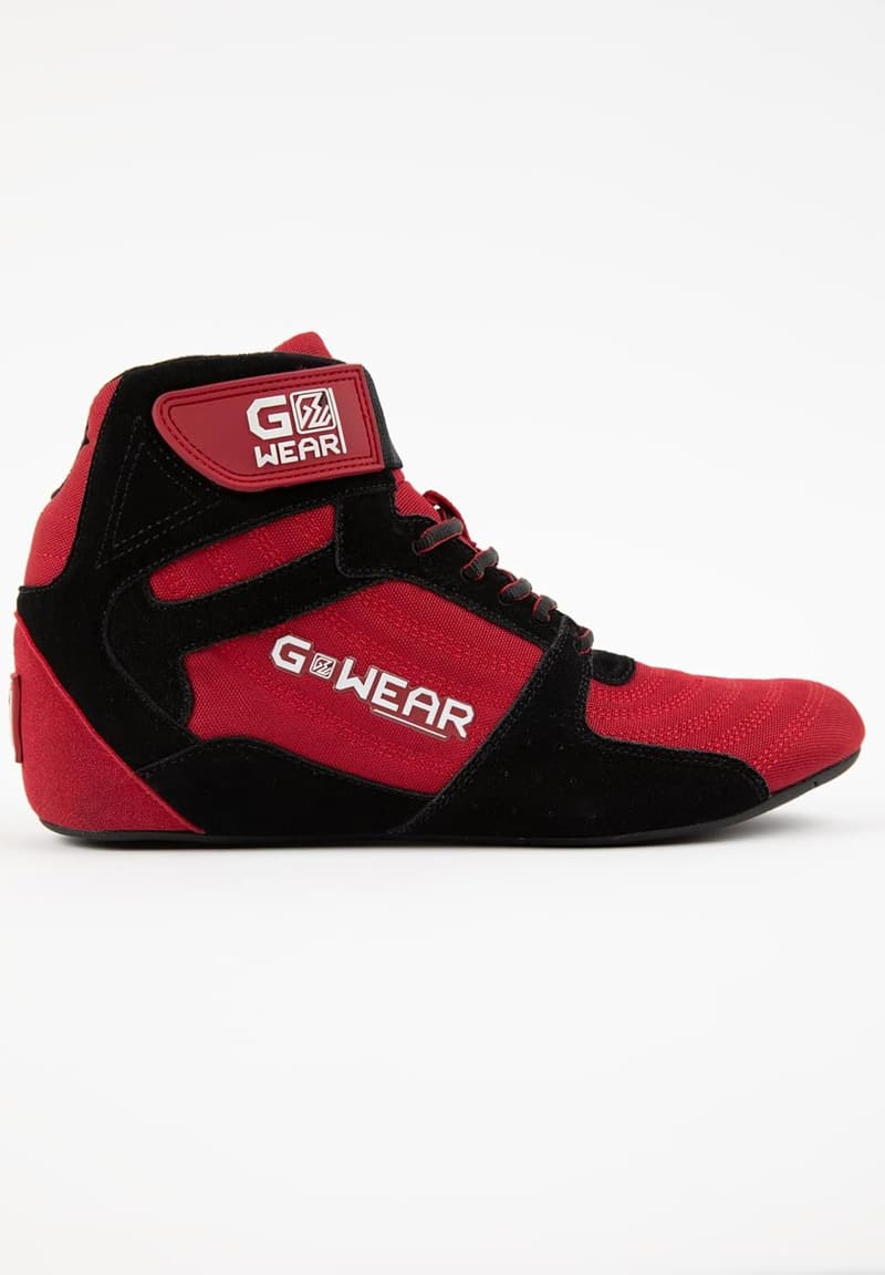 Gorilla Wear Gwear Pro High Tops rot/schwarz - Fitnessschuhe für Krafttraining