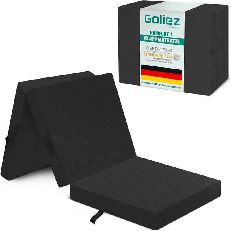 Faltmatratze für Camping - 3-teilige klappbare Schaumstoffmatratze