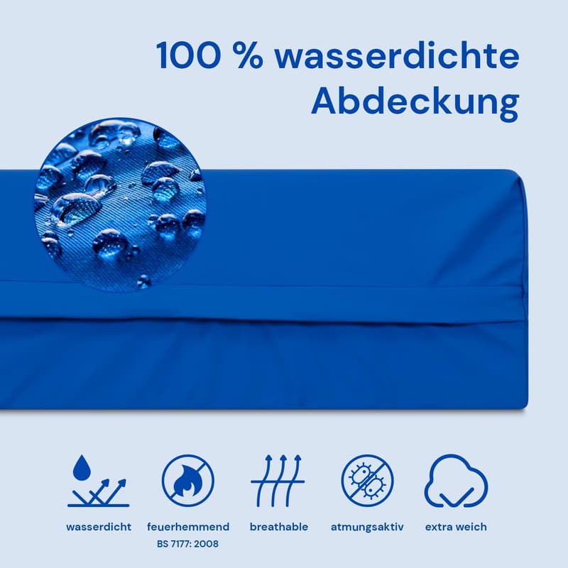 Geriatrische Gelenkmatratze 90x200 | 3 cm viskoelastischer Schaumstoff
