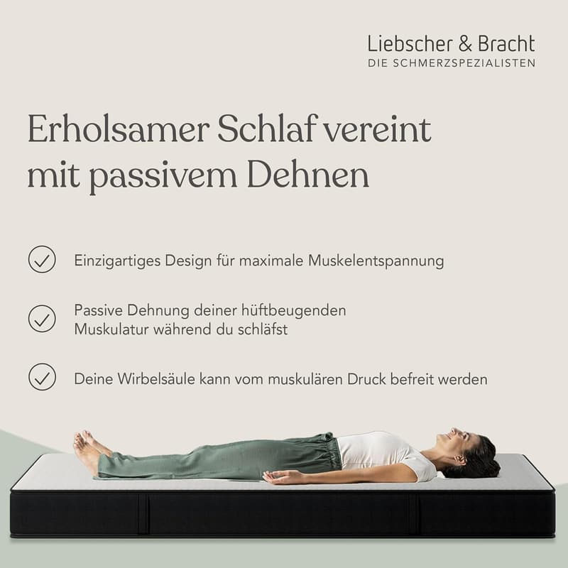 Wendbare 7-Zonen Kaltschaummatratze 90x200 cm für Wirbelsäule und Hüfte