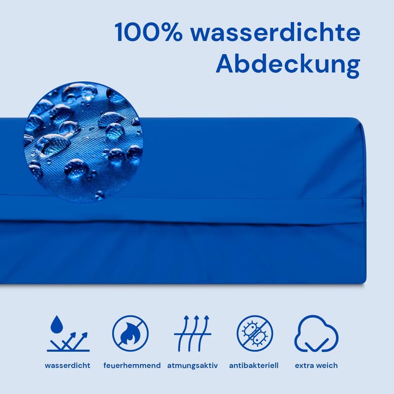 Geriatrische Gelenkmatratze mit 15 cm HR-Schaumstoff, wasserdicht (90x200)
