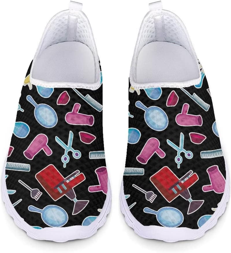Florale Slip-On Schuhe für Damen – Leichte, lässige Wanderschuhe