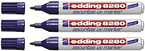 edding 8280 UV-Marker mit Rundspitze (3er Set)