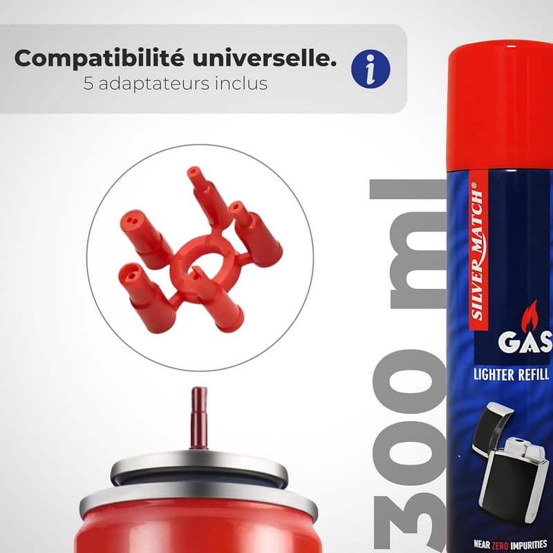 Feuerzeug-Gas in 300 ml Metalldose