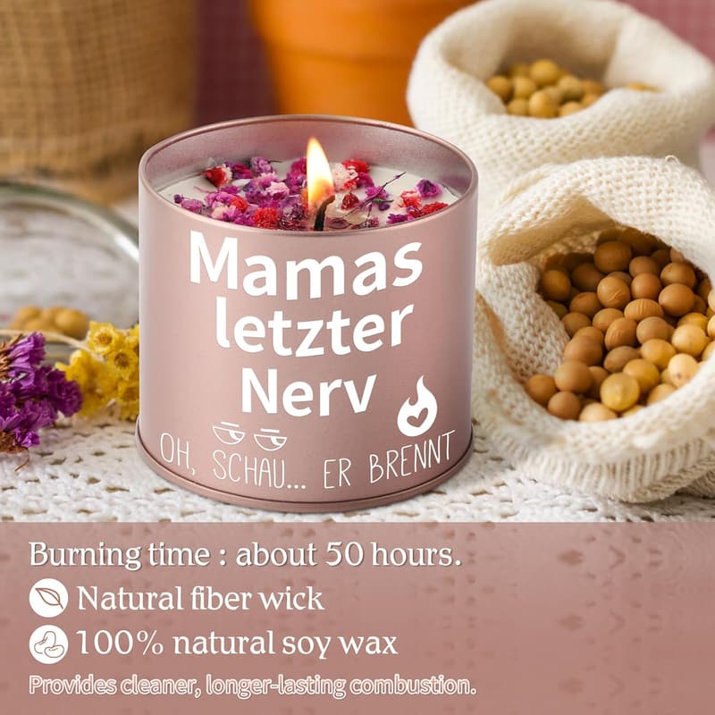 Muttertagsgeschenk: 9 Unzen Stumpenkerze für Mama