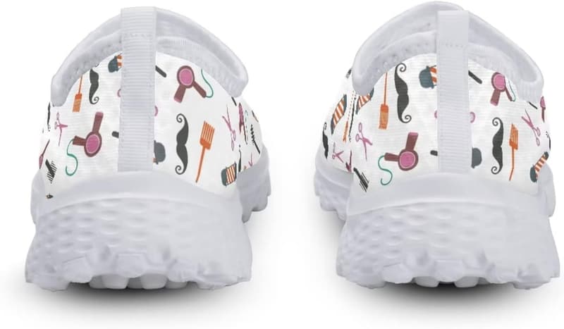 Rosa Herz-Sportschuhe für Erwachsene – Flache Loafers für Krankenschwestern