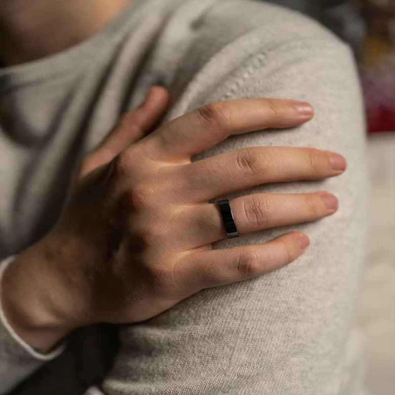 Olux-Magnetring für therapeutische Lymphdrainage (Gold & Silber)
