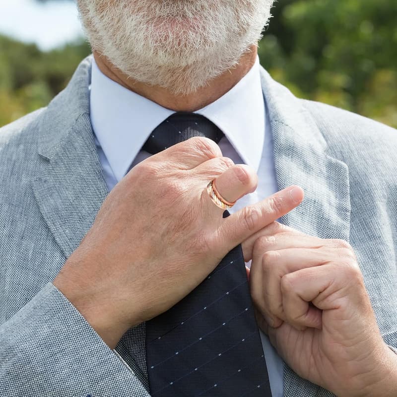 Kupferring mit Magnettherapie für Arthritis - 99,99% Reiner Kupfer