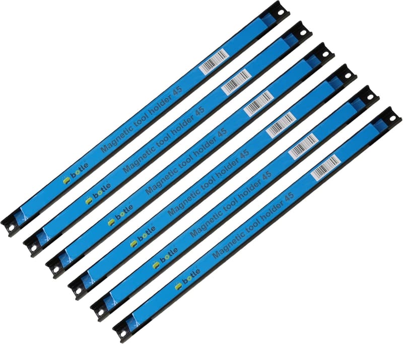 Magnetleiste für Werkzeuge, 45 cm, mit Befestigungsset, schwarz