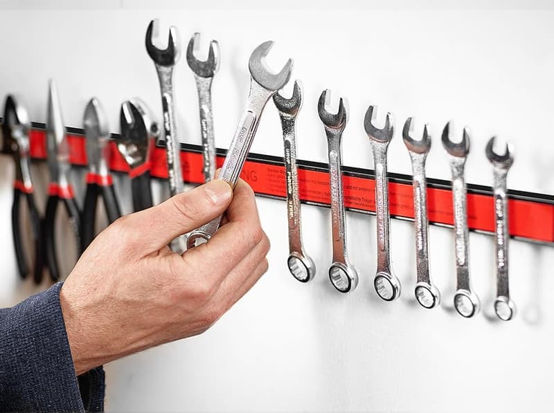 Magnetische Werkzeugleiste 45cm mit 23kg Tragkraft für Werkstätten